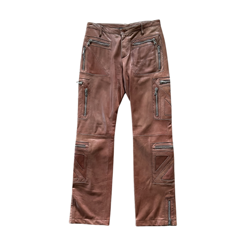 Dolce & Gabbana SS02 Runway Leather Cargo Pants