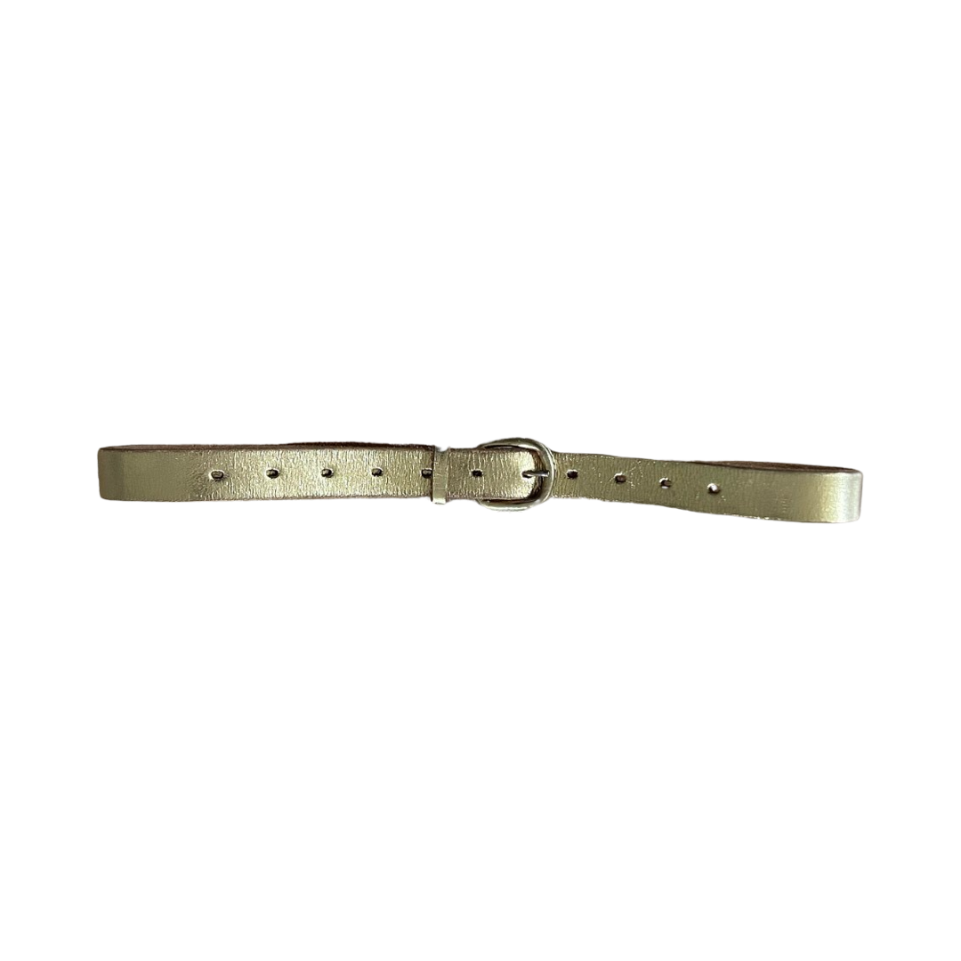 Comme Des Garçons Vintage Metallic Gold Belt