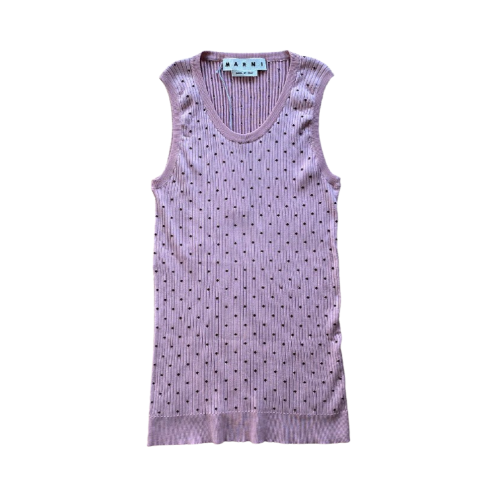 Marni SS18 Runway Knit Tank Top