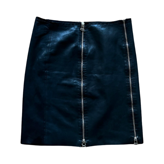 Maison Martin Margiela AW06 Multi-Zip Leather Skirt