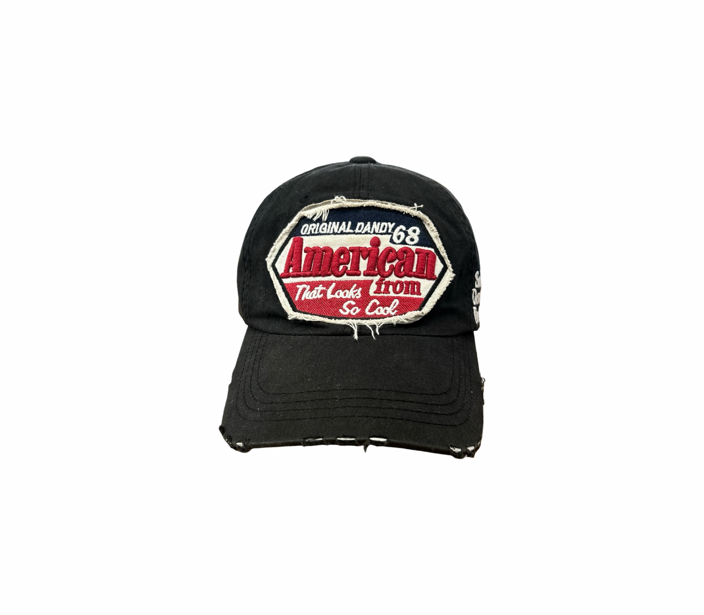 VIntage Distressed American Patch Hat
