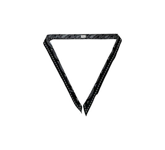 Saint Laurent by Hedi Slimane Black Bandana Scarf