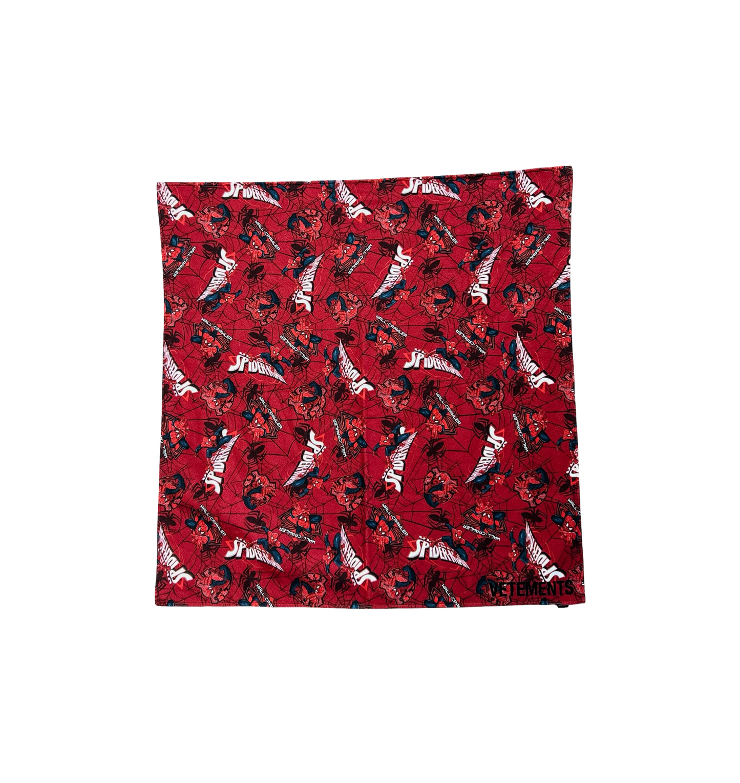Vetements AW19 Spider-Man Fleece Scarf