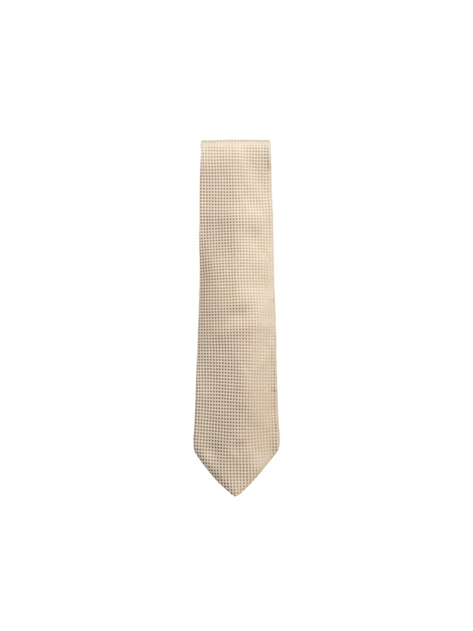 Prada Vintage Metallic Gold Tie