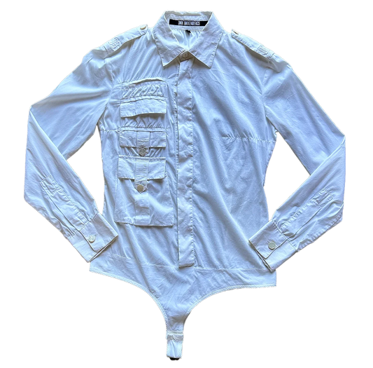 Dirk Bikkembergs 2000's Military Bodysuit
