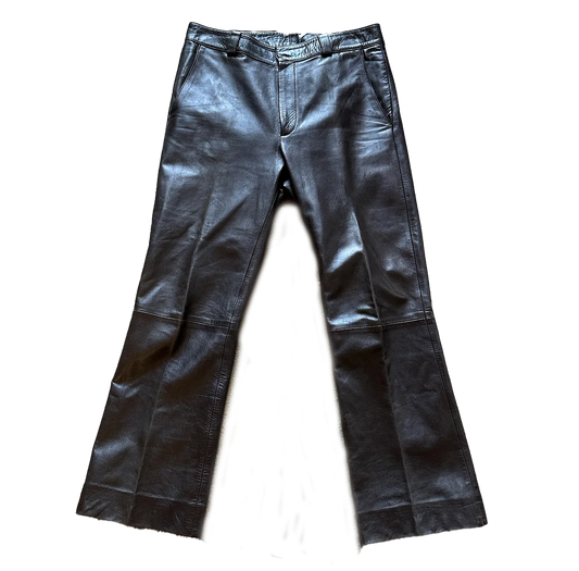 Gucci by Tom Ford Leather Flare Pants