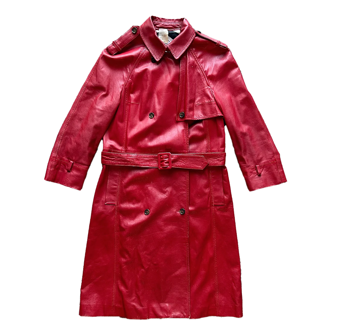 Dolce & Gabbana 90's Leather Trench Coat