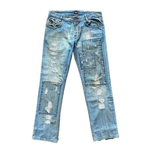 Dolce & Gabbana Distressed Patchwork Jeans
