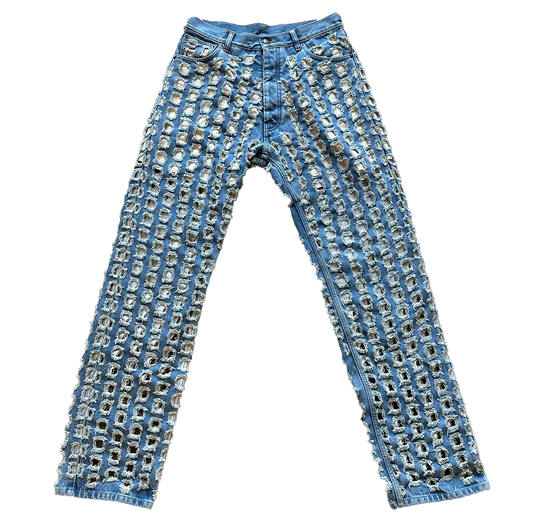 Maison Margiela AW21 Hole Punch Jeans