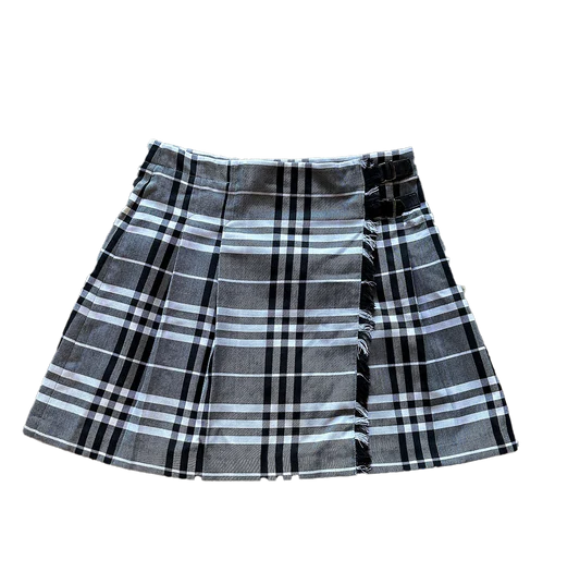 Burberry 90's Vintage Check Distressed Skirt