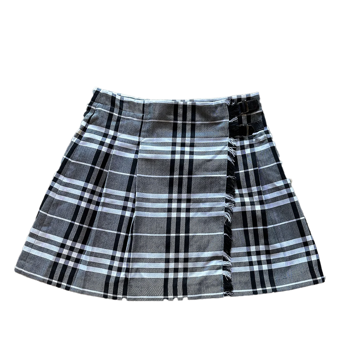 Burberry 90's Vintage Check Distressed Skirt