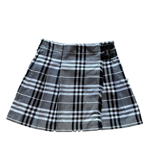 Burberry 90's Vintage Check Distressed Skirt