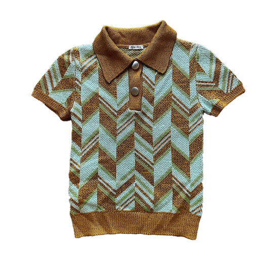Miu Miu AW14 Runway Polo Shirt