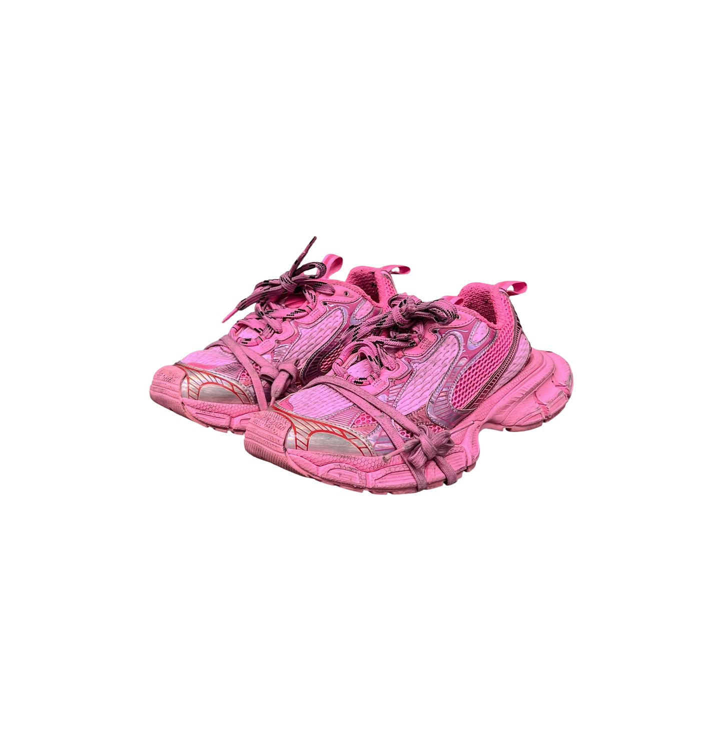 Balenciaga Pink Distressed 3XL Sneakers