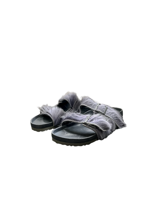 Rick Owens x Birkenstocks Arizona Fur Sandals