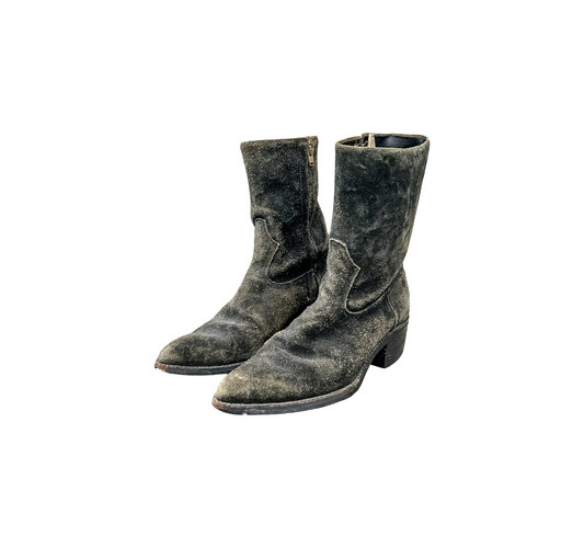 Vintage 70's Distressed Suede Boots