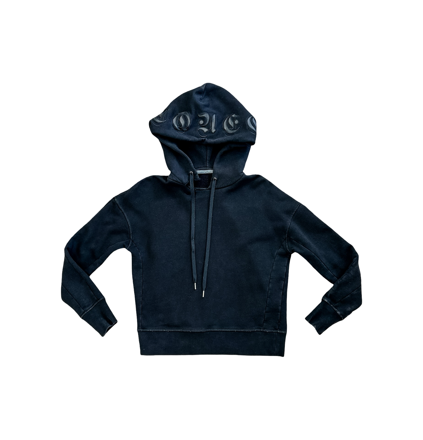 Alexander McQueen Leather Accented Hoodie