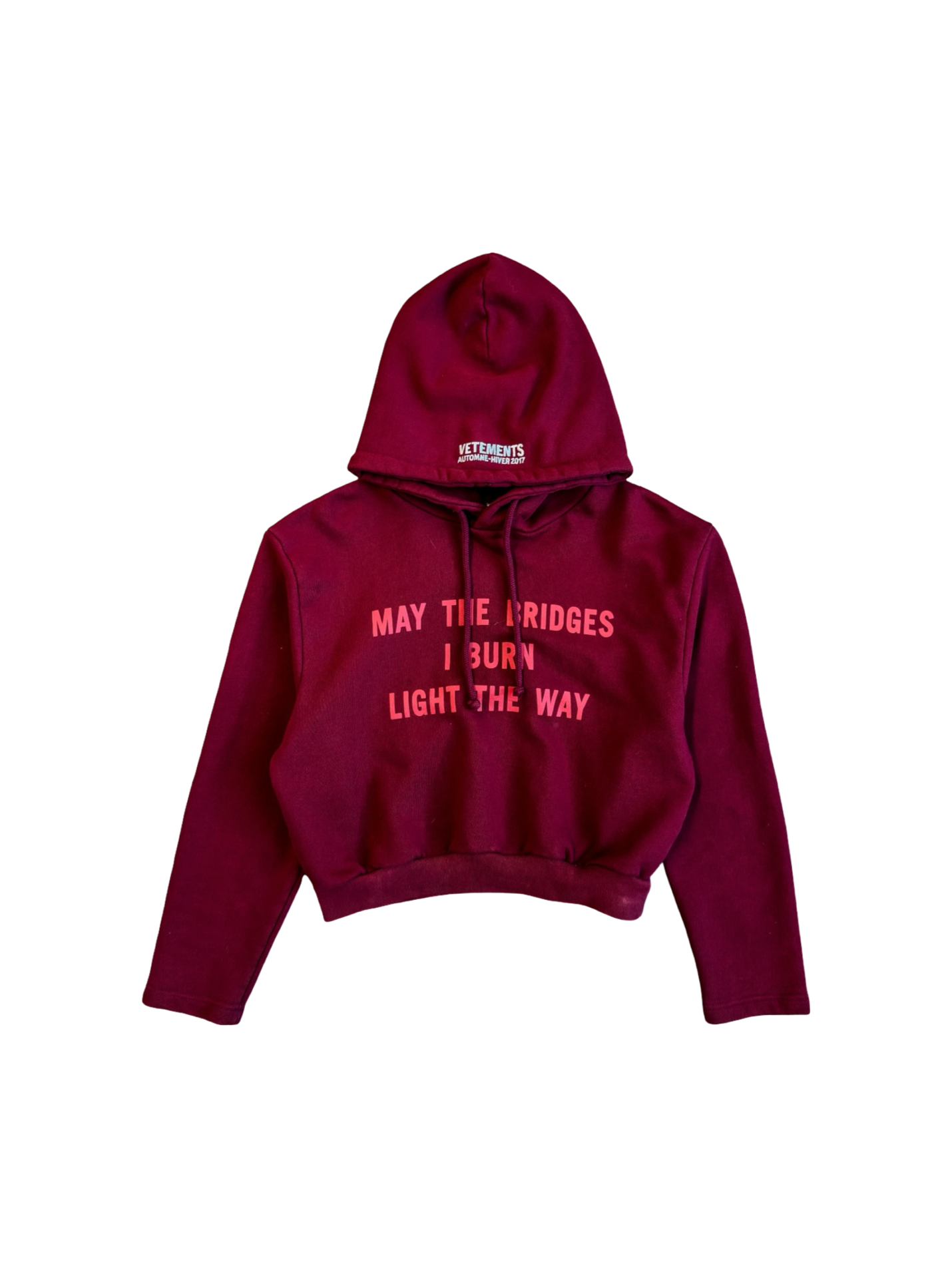 Vetements AW17 Cropped Hoodie