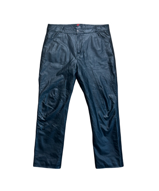 Vintage Padded Leather Pants