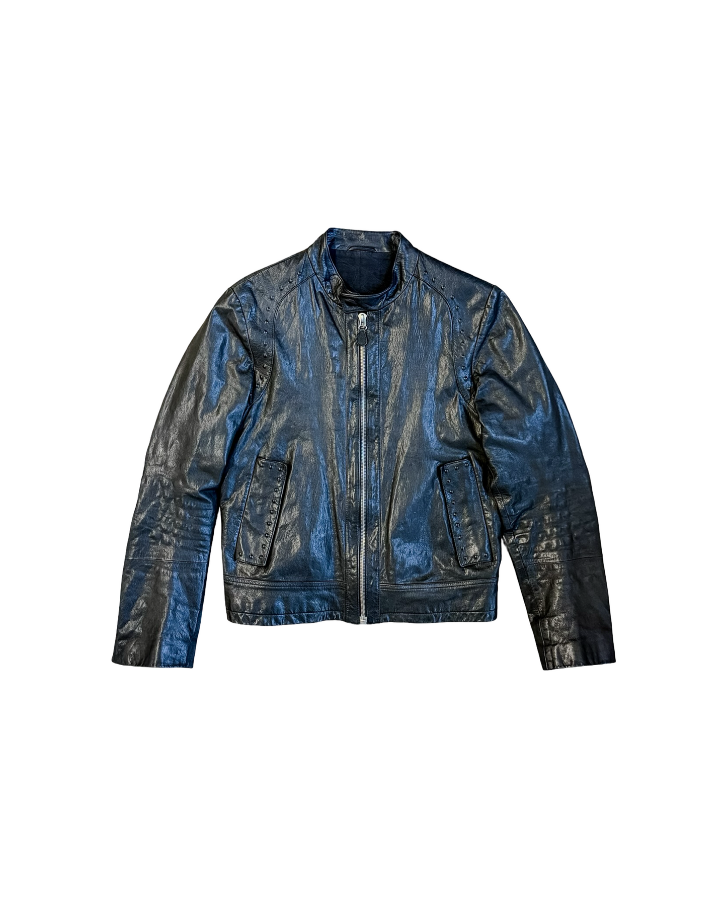 Bottega Veneta 2000's Studded Leather Jacket