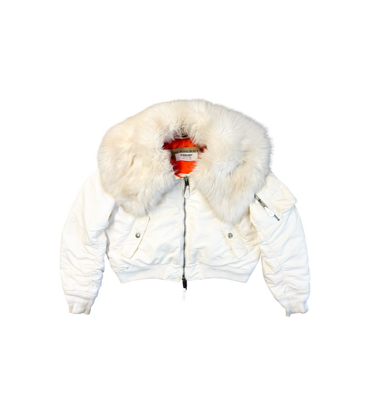 Burberry SS19 Faux Fur Bomber Jacket