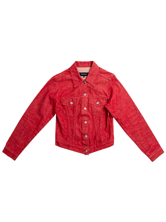 Gucci by Tom Ford SS99 Red Denim Jacket
