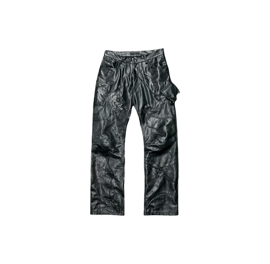 ANT/ANTI Scrap Leather Cargo Pants
