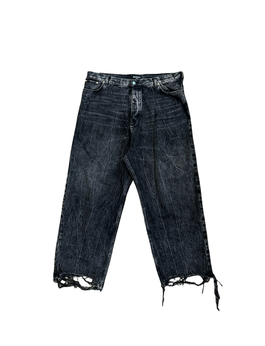Balenciaga Destroyed Mud Denim