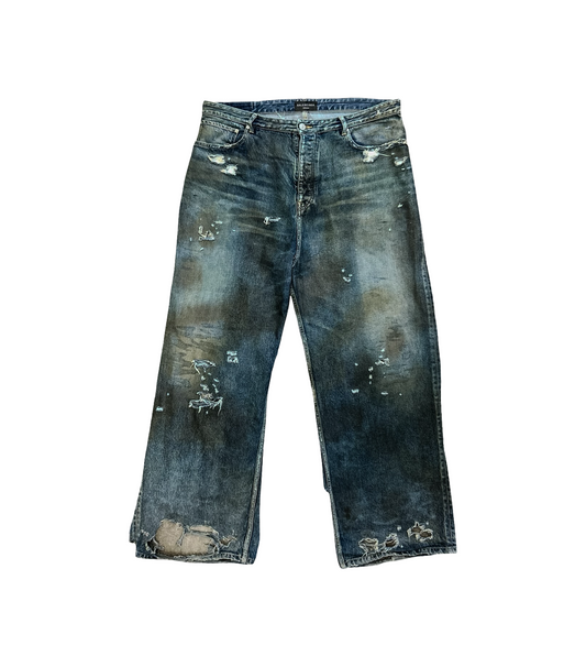 Balenciaga SS23 Destroyed Mud Jeans