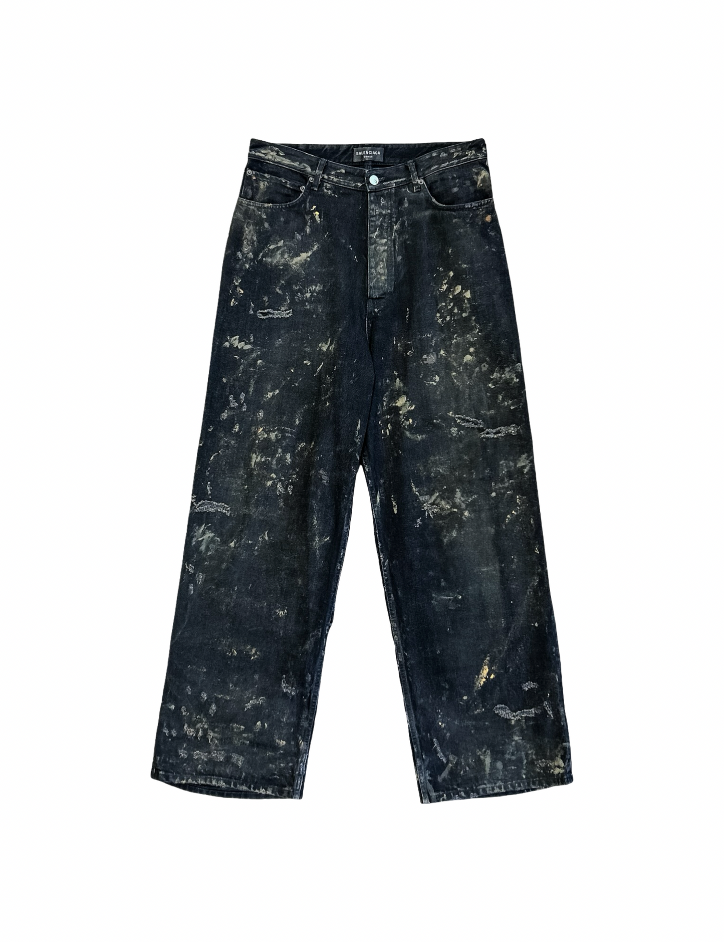 Balenciaga SS23 Destroyed Mud Denim