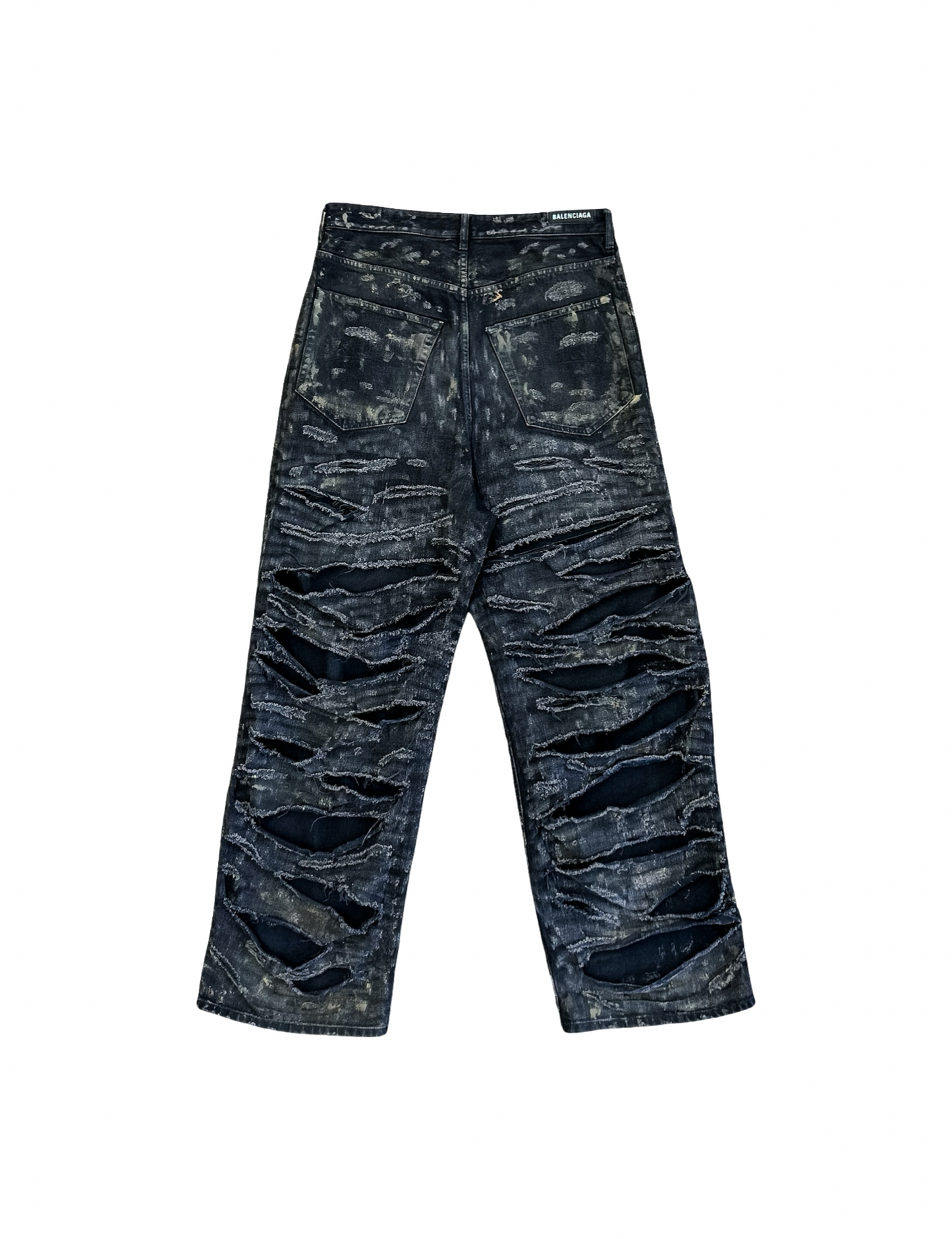 Balenciaga SS23 Destroyed Mud Denim
