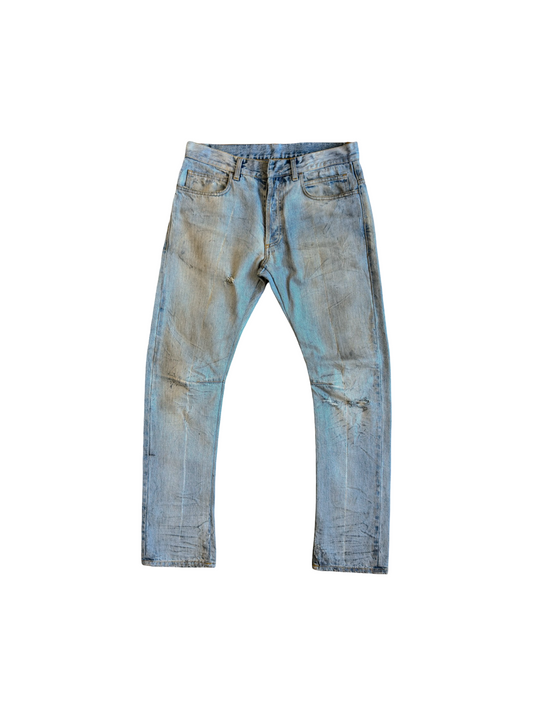 Balmain by Christophe Decarnin Distressed Denim