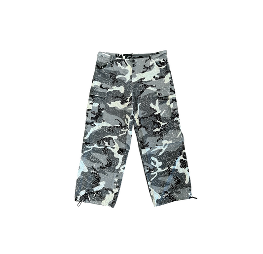 NGO Bust Down Snow Camo Zip Off Cargo Pants