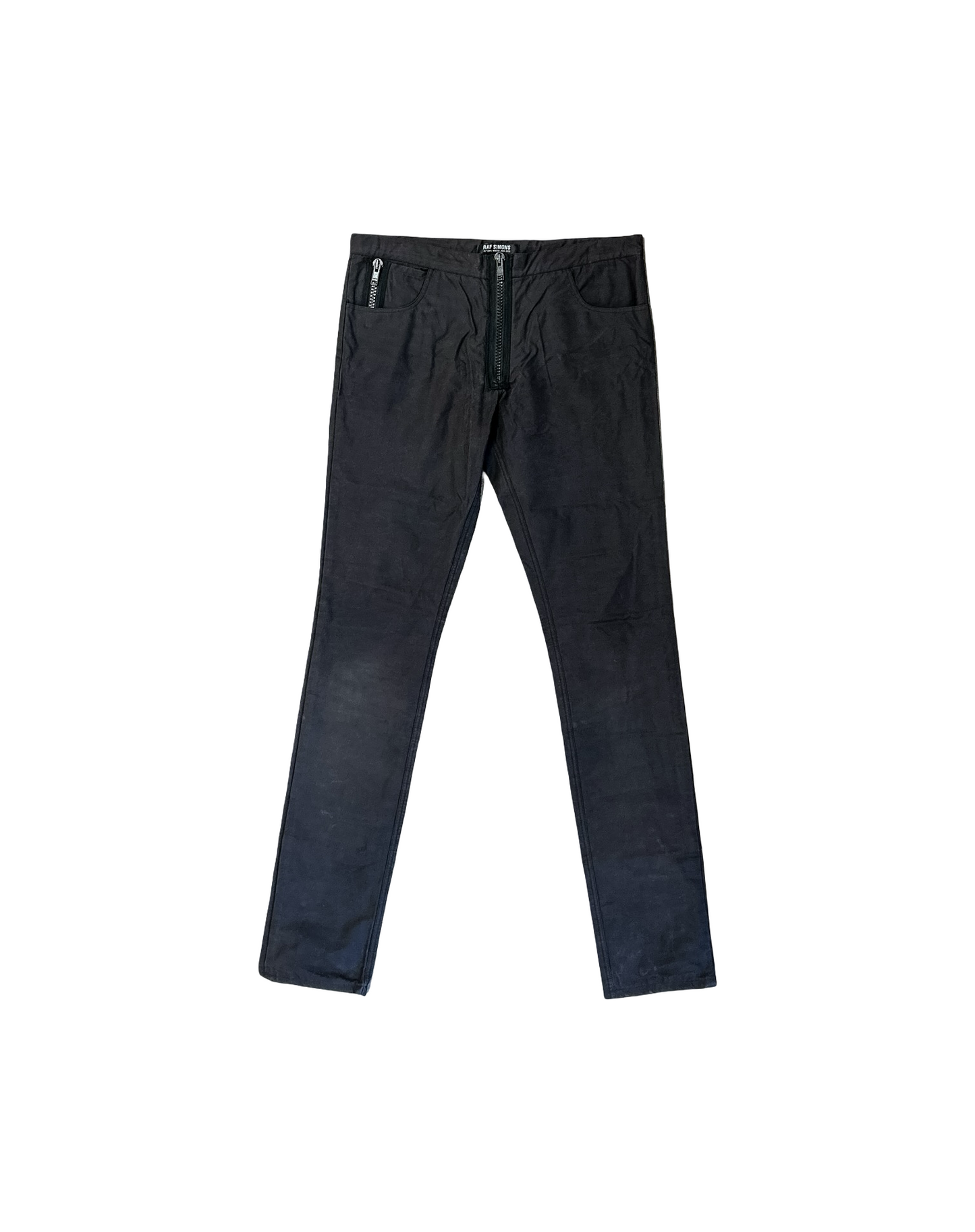 Raf Simons AW04 Waxed Zipper Pants