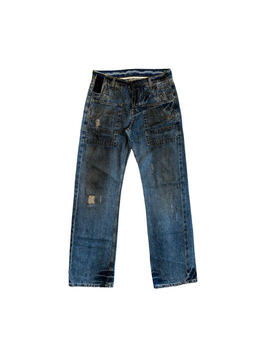 Rick Owens AW01 Slab Cargo Denim