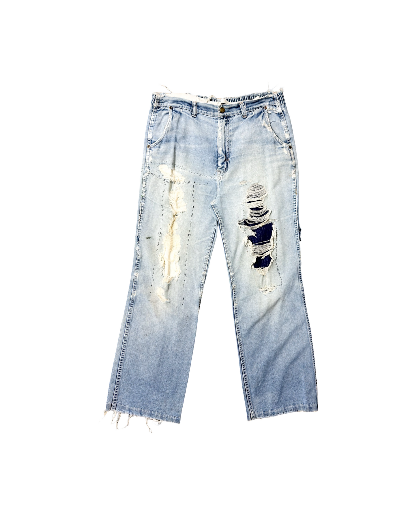 Vintage 60's Thrashed Wide Denim