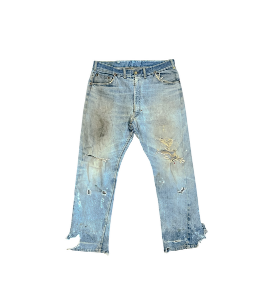 Vintage 60's Thrashed Denim