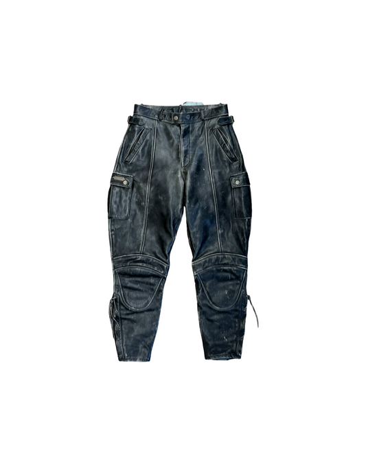Vintage Leather Cargo Pants