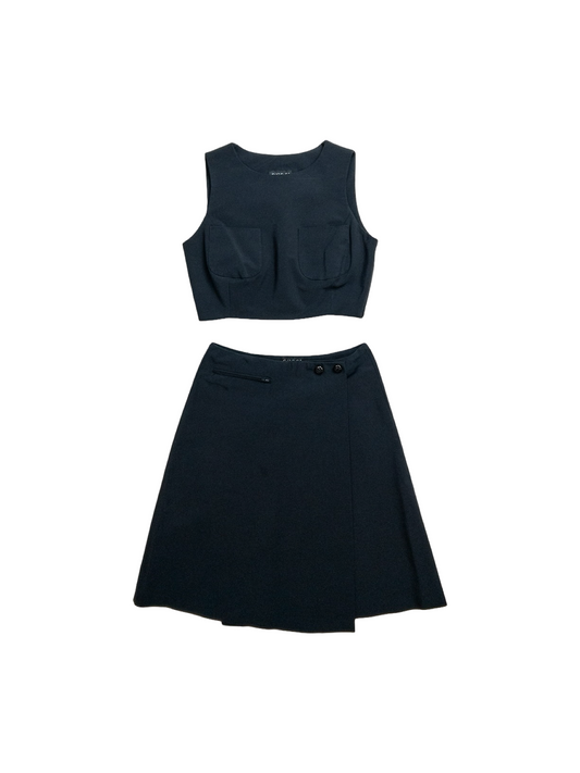 Gucci by Tom Ford SS96 Cropped Skirt Set