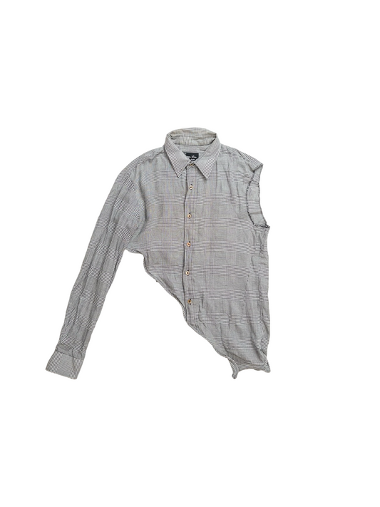 Number (N)ine SS05 Asymertic Wire Check Shirt