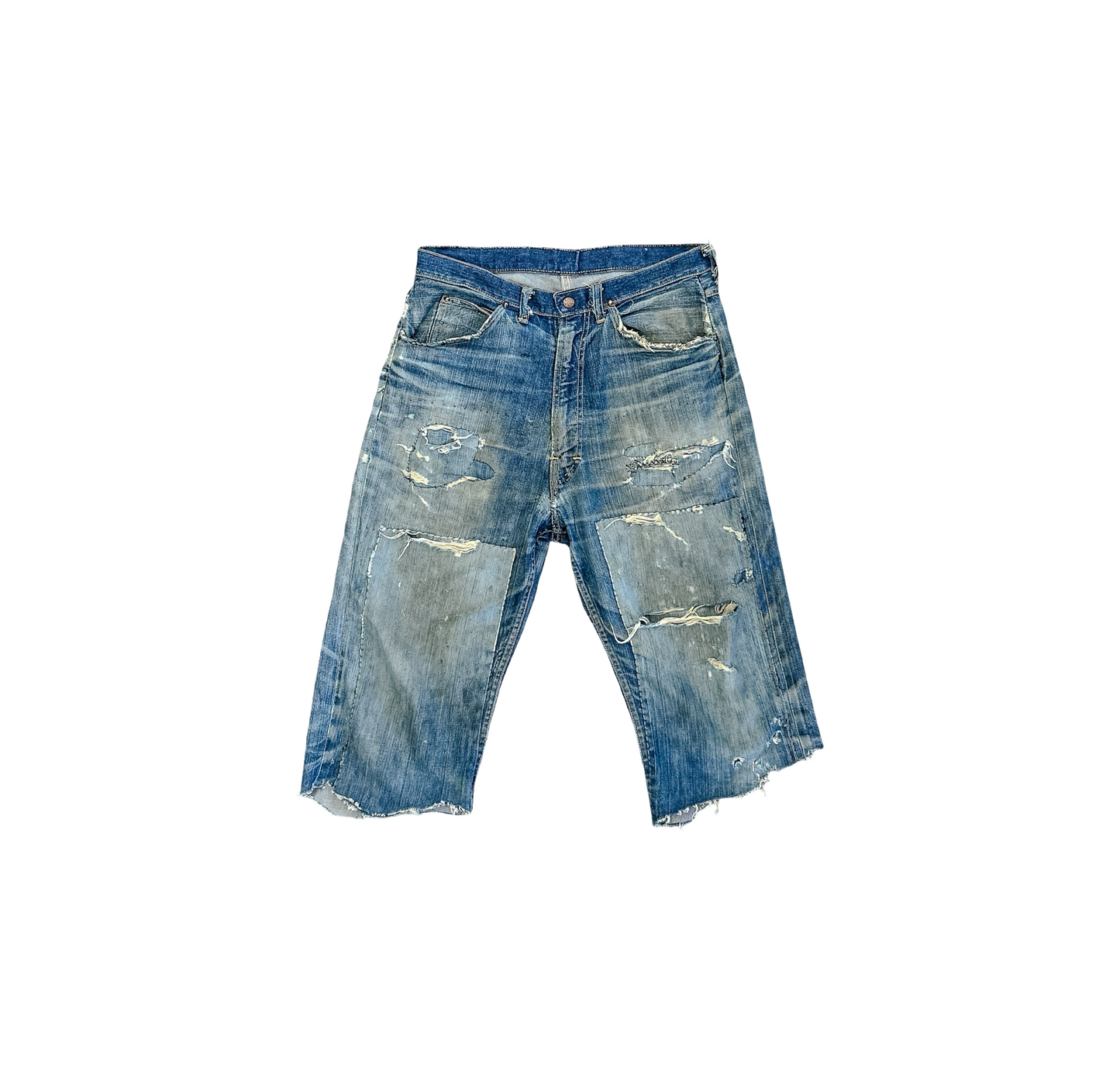 Vintage 70's Distressed Denim Shorts