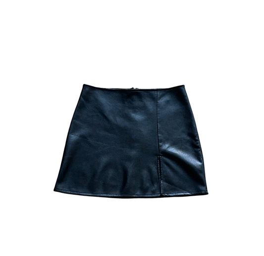 Vintage Vegan Leather Skirt