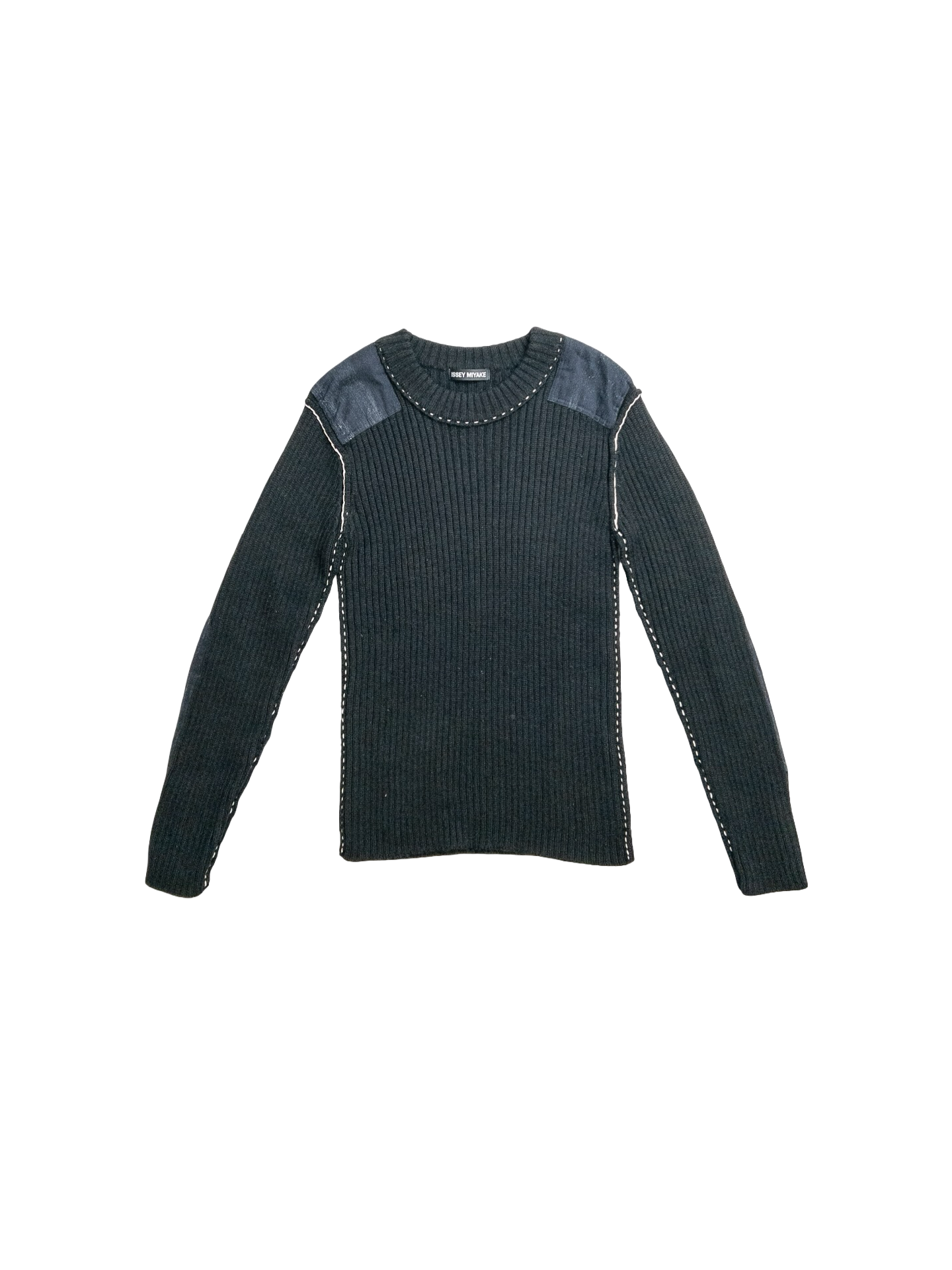 Issey Miyake AW05 Denim Patch Military Sweater