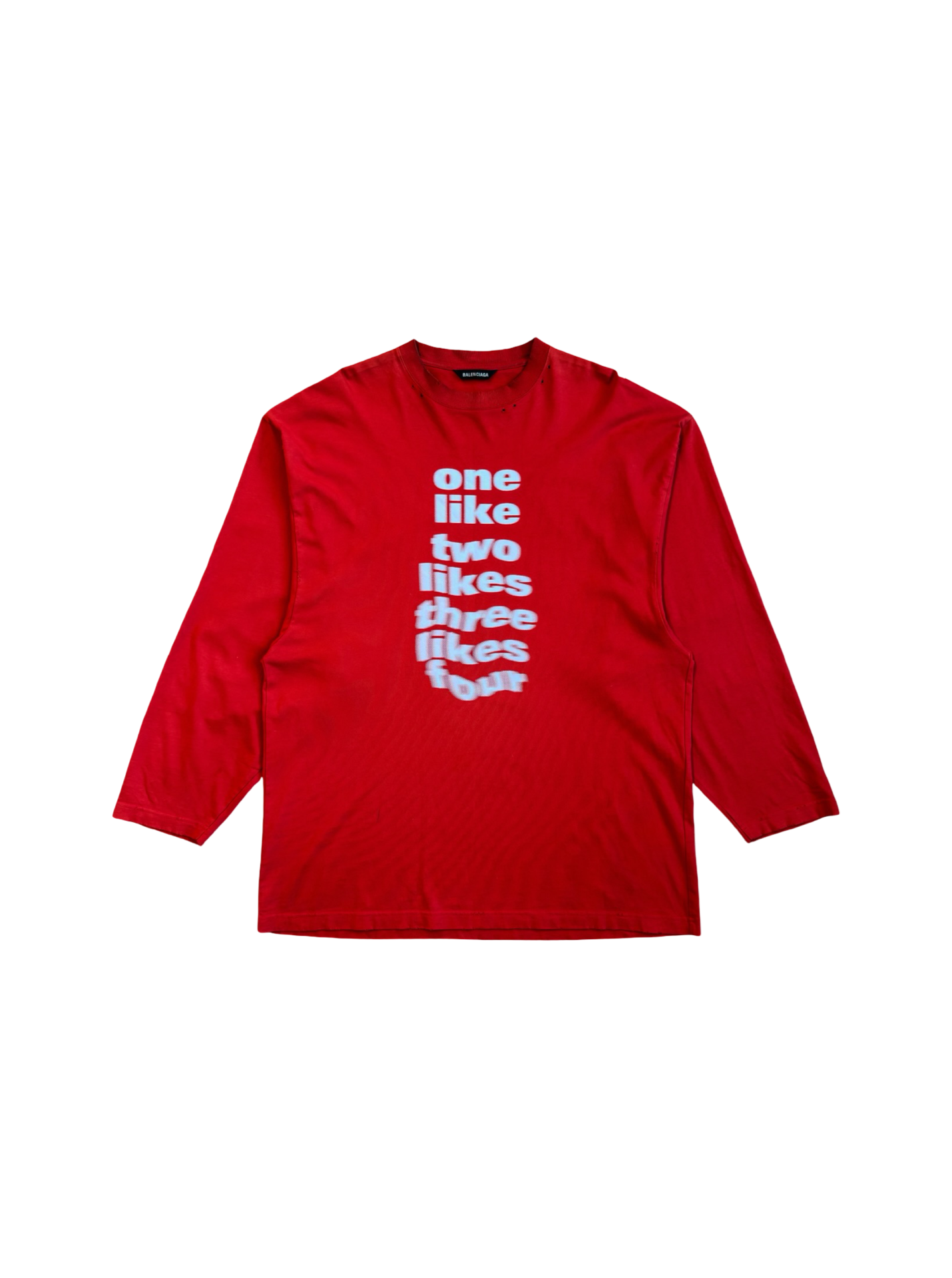 Balenciaga AW20 One Like Long Sleeve T-Shirt