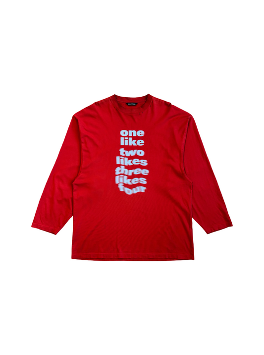 Balenciaga AW20 One Like Long Sleeve T-Shirt