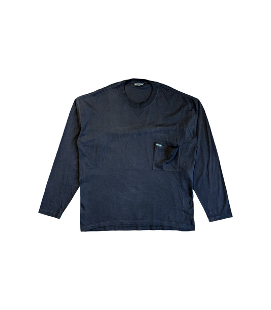 Balenciaga SS18 Big Pocket Long Sleeve T-Shirt
