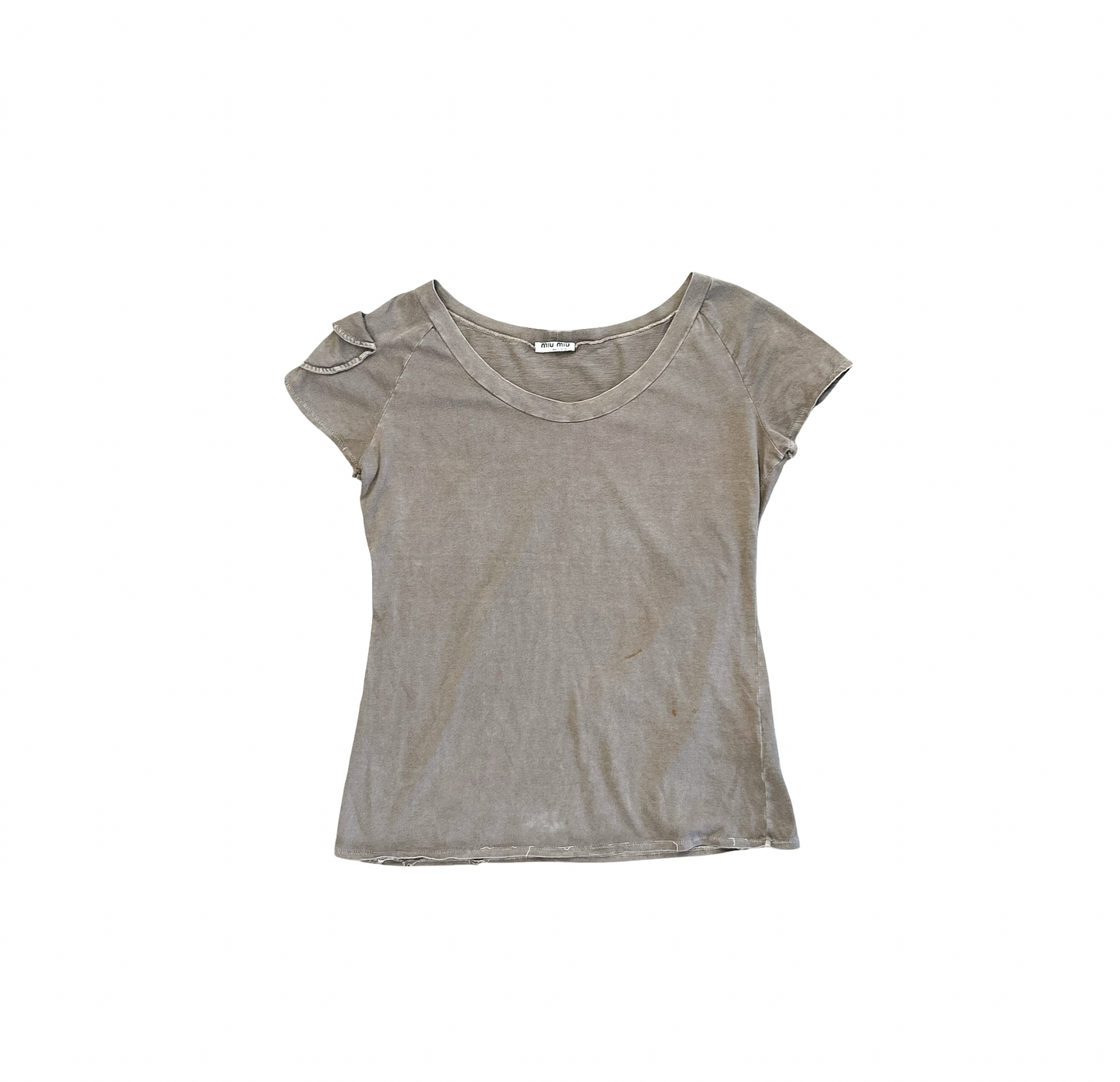 Miu Miu 90's Distressed Cargo T-Shirt