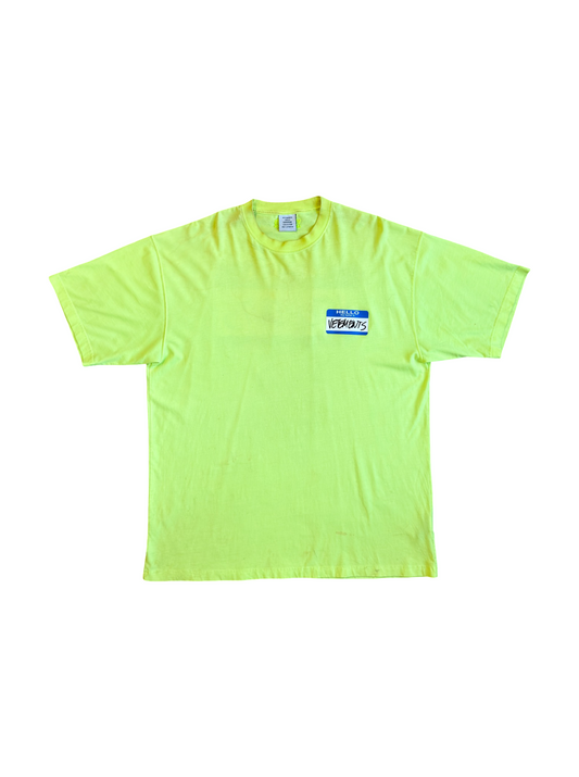Vetements SS20 Hello My Name T-Shirt