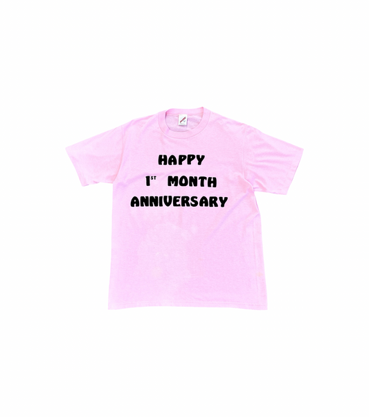 Vintage 80's 1st Month Anniversary T-Shirt