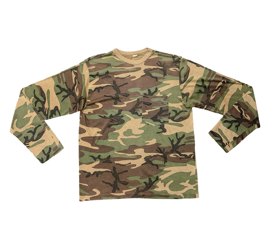 Vintage 90's  Camo Long Sleeve T-Shirt